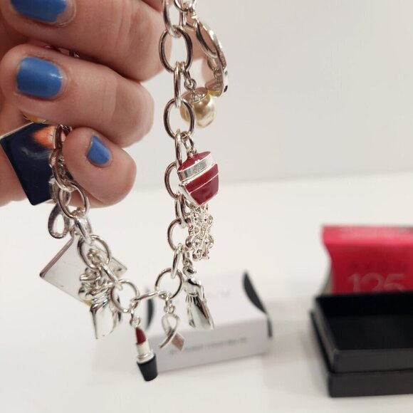 Avon Collectible Charm Bracelet & Pin Bundle 2014 2016 125th Anniversary NEW - Picture 6 of 8